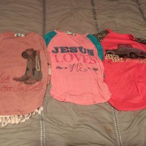 Kids lot of 3 super cute blouse